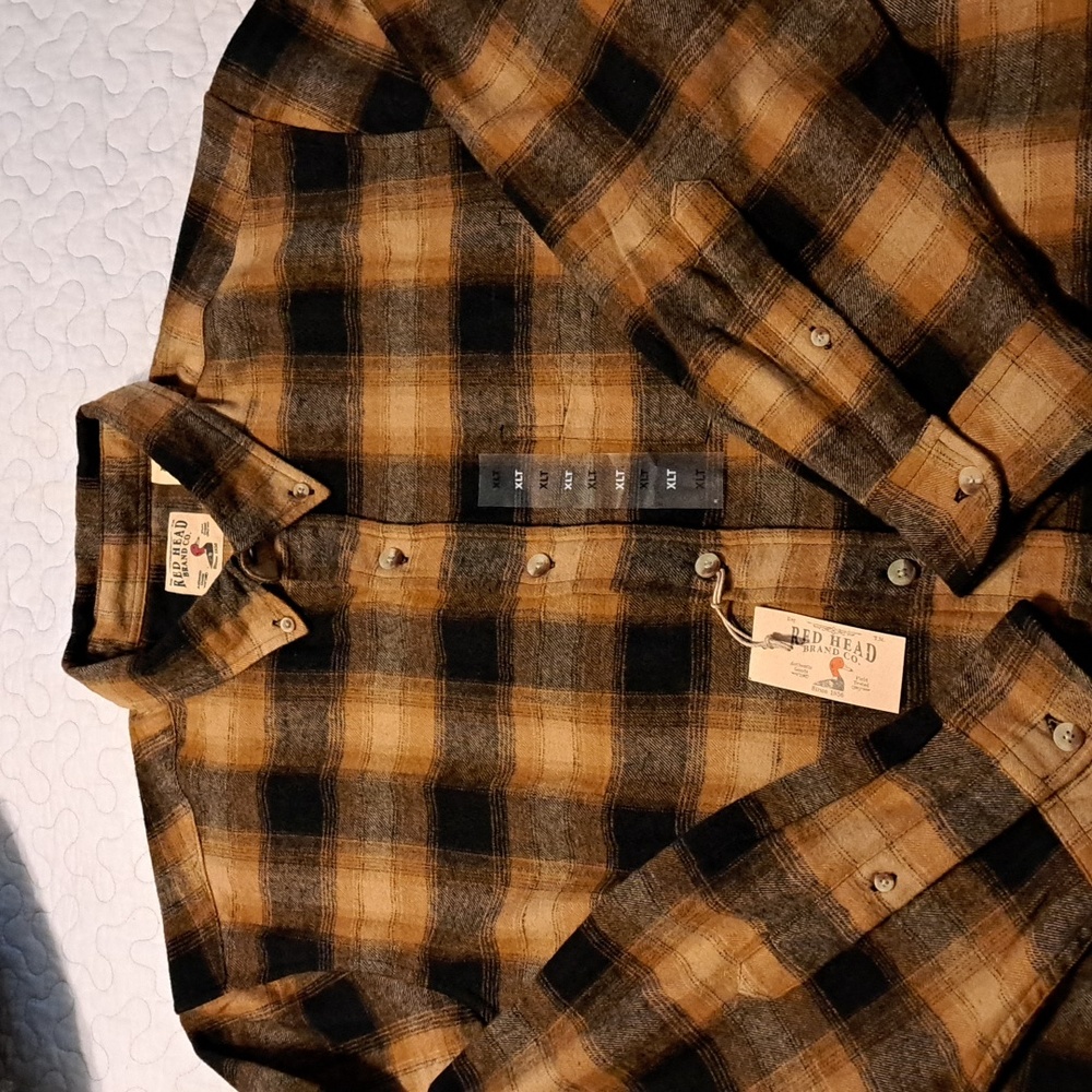 Redhead Brand Co. 100% cotton Flannel Shirt